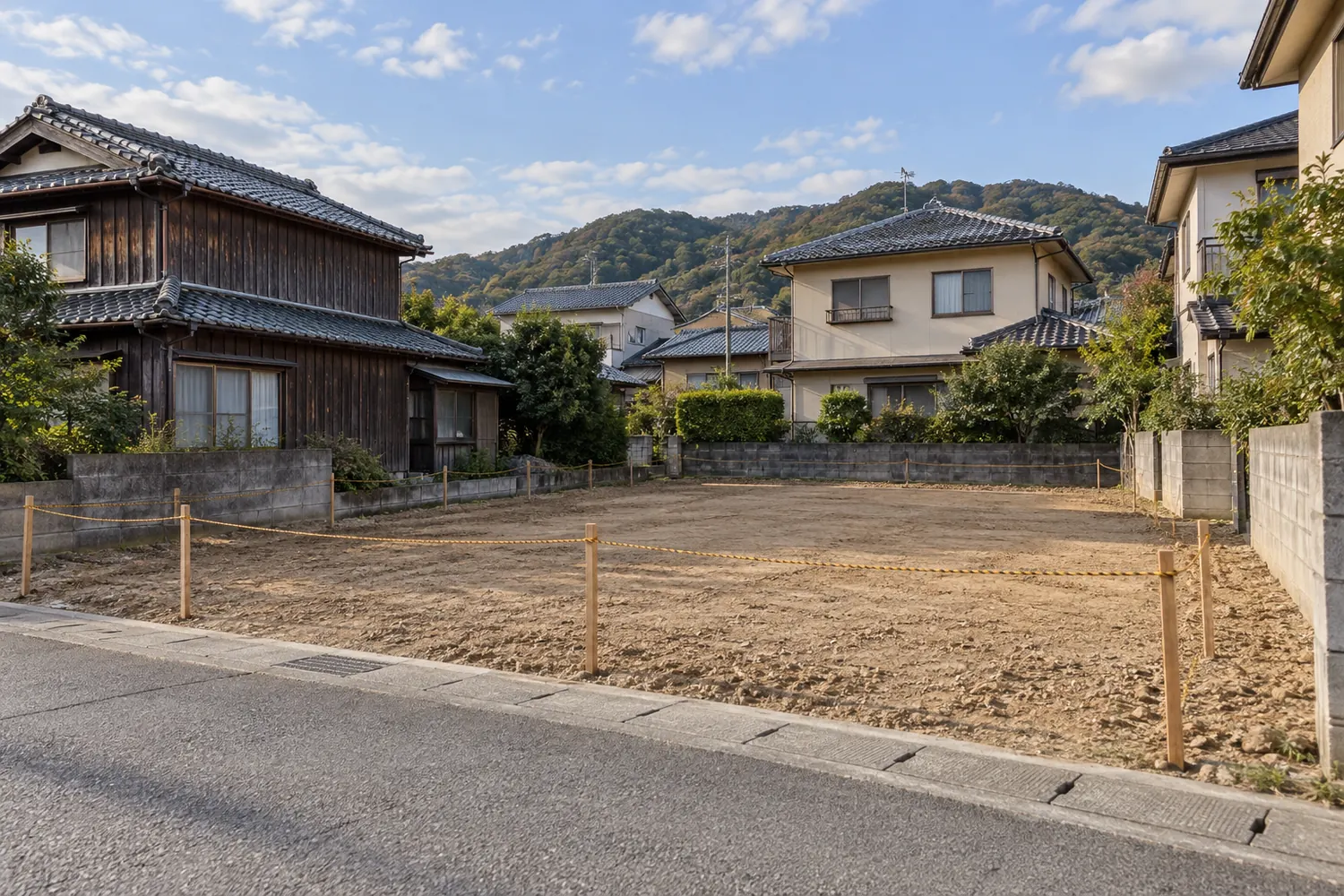 住宅を解体したあとの更地