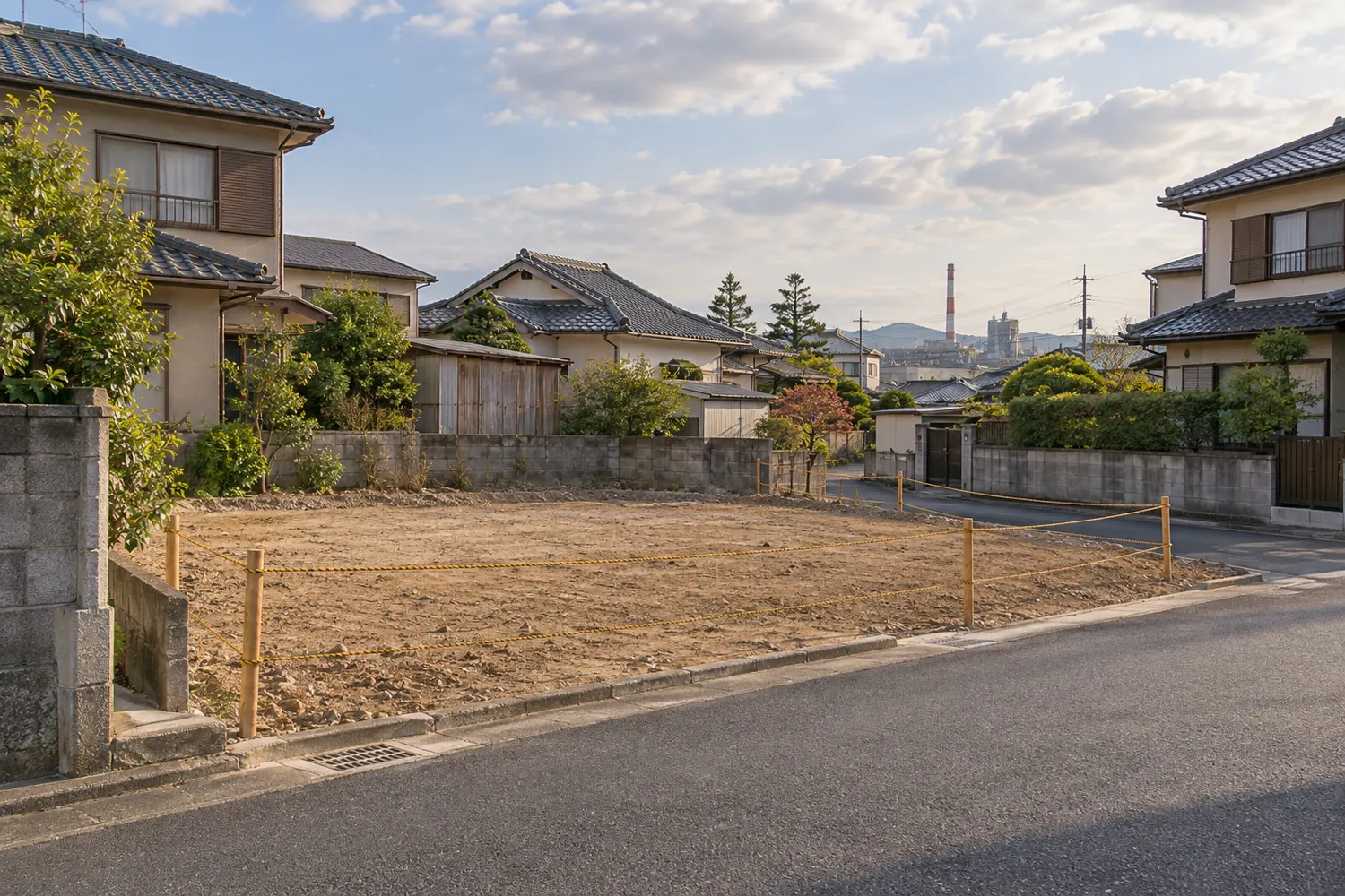 住宅を解体したあとの更地